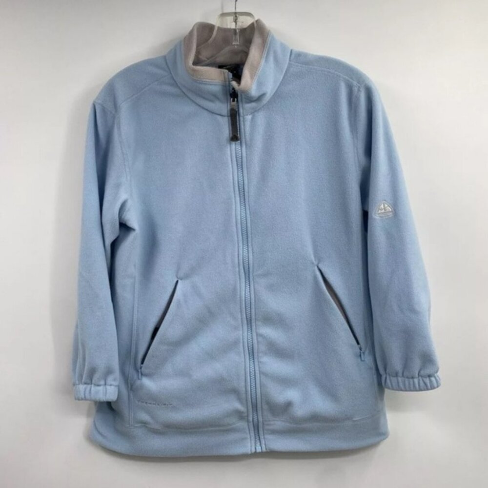 Nike ACG Therma Fit Fleece Women’s Jacket Full Zip Sz M Baby Blue Y2K